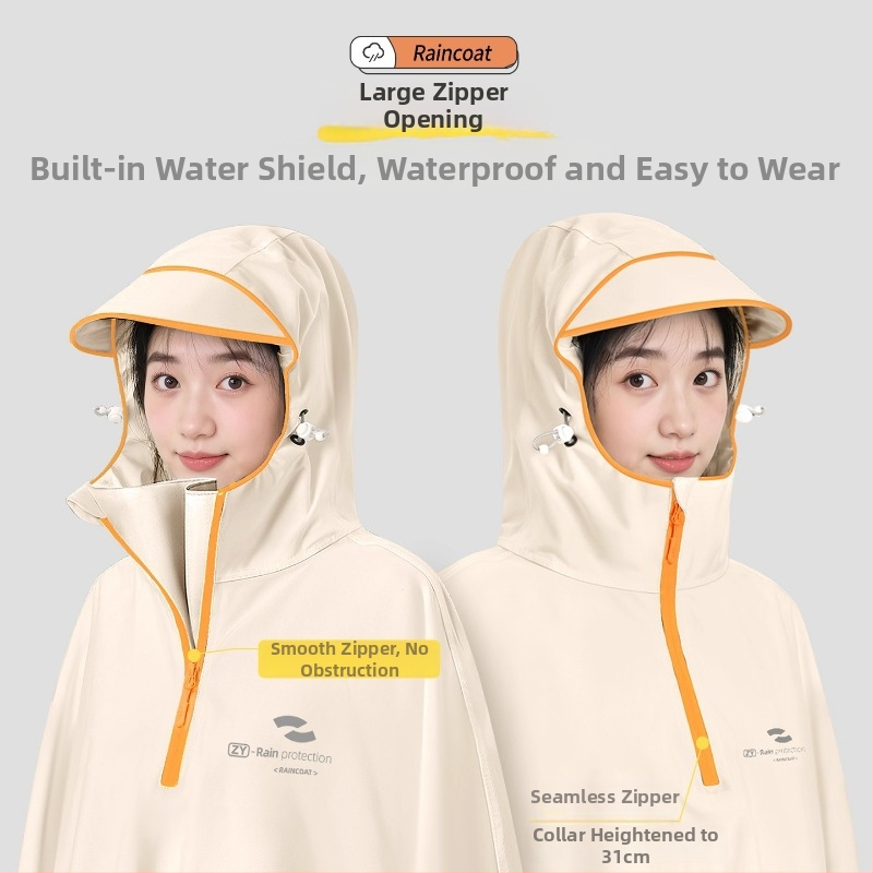 Αδιάβροχο Oxford για μοτοσικλέτα/ηλεκτρικό σκούτερ – ενιαίο μακρύ σχέδιο, αδιάβροχο με κόλλα PVC, ενήλικας, μάρκα Zhengyu 1