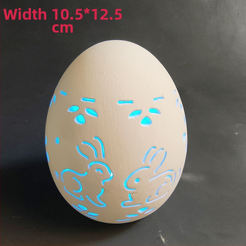 Keramičko uskršnje jaje kao dekorativni predmet s osvjetljenjem; pečena keramika, mogućnost prilagodbe i ispisa logotipa.