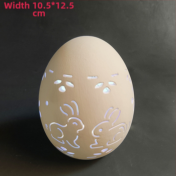 Keramičko uskršnje jaje kao dekorativni predmet s osvjetljenjem; pečena keramika, mogućnost prilagodbe i ispisa logotipa.
