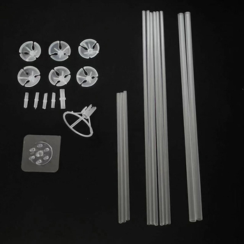 Ragasztó négyszögletes alapú lufiállvány – műanyag, termékkód A-9, beltéri használatra, alkalmas esti partikra, koncertekre, esküvőkre, sporteseményekre és fesztiválokra