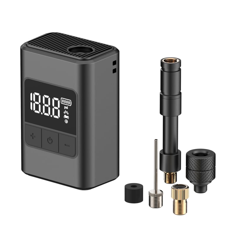 Prijenosna bežična pumpa za zrak 12V, 60W, 25 L/min, 208 g, digitalni zaslon