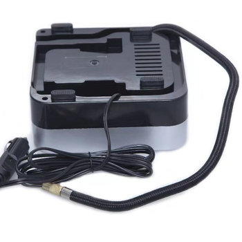 Prijenosna električna pumpa za automobile, jednocyklinska, s manometrom za tlak u gumama i analognim pokazivačem, 100W