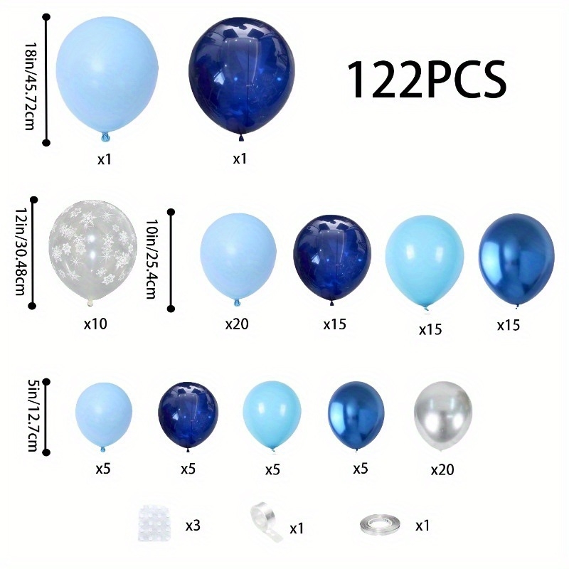 Σετ γιρλαντας λατέξ με μπαλόνια σε σχήμα τόξου – χωρίς εκτύπωση, κατάλληλο για γενέθλια και γάμο