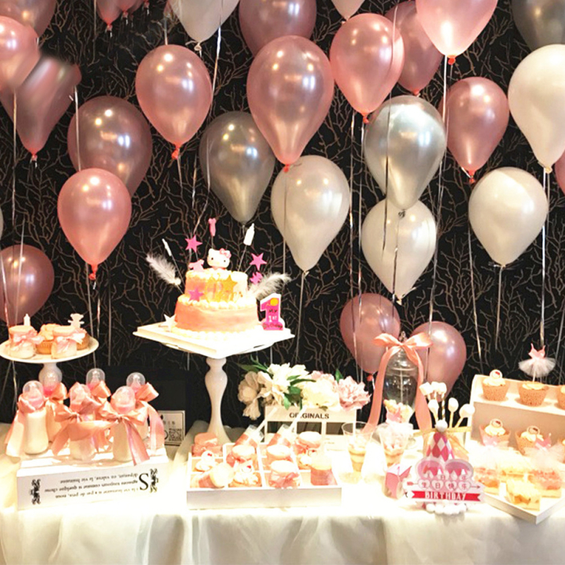 Μπαλόνι διακόσμησης από καουτσούκ, στρογγυλό σχήμα, περλέ φινίρισμα, χωρίς λογότυπο, χωρίς άδεια IP