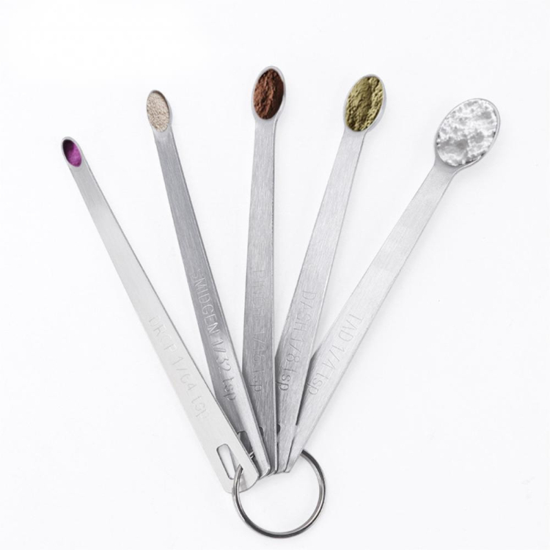 Σετ μετρητικών φλυτζανιών και κουταλιών από ανοξείδωτο ατσάλι, με μαγνητική λαβή από σιλικόνη και διαβαθμισμένες κλίμακες