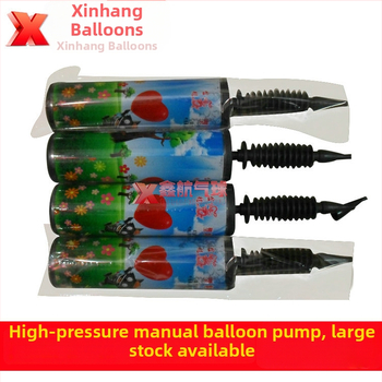 Χειροκίνητη αντλία μπαλονιών με υψηλή πίεση από Golden Dragon, πλαστικό σώμα, κατάλληλη για μικρά μπαλόνια, στρογγυλό σχήμα, βάρος 0,12 kg