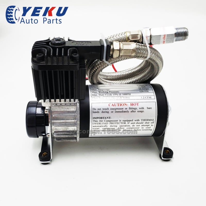 12V automobilska pumpa zraka od nehrđajućeg čelika, bez ulja, 130 psi, 200W, digitalni zaslon