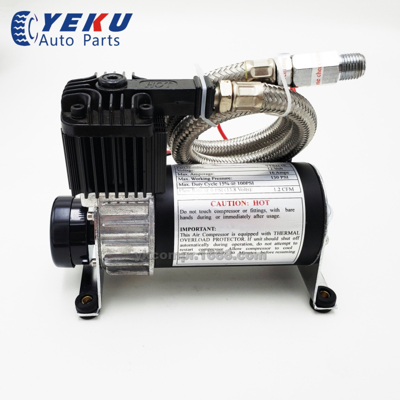 12V automobilska pumpa zraka od nehrđajućeg čelika, bez ulja, 130 psi, 200W, digitalni zaslon