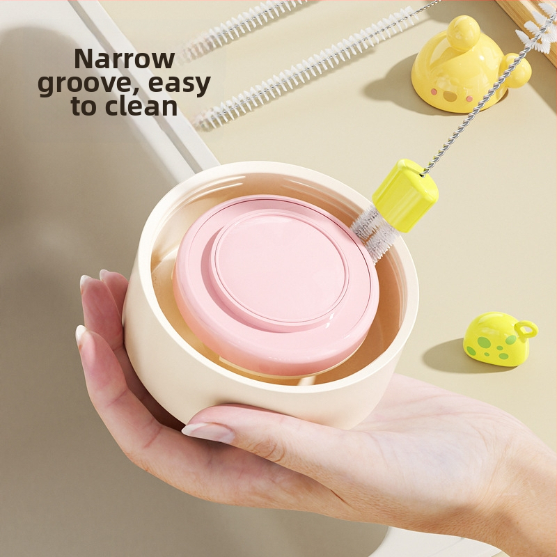 Четка за почистване на бебешки бутилки, биберони и сламки – меки косъмчета, удължена многофункционална чистеща пръчка