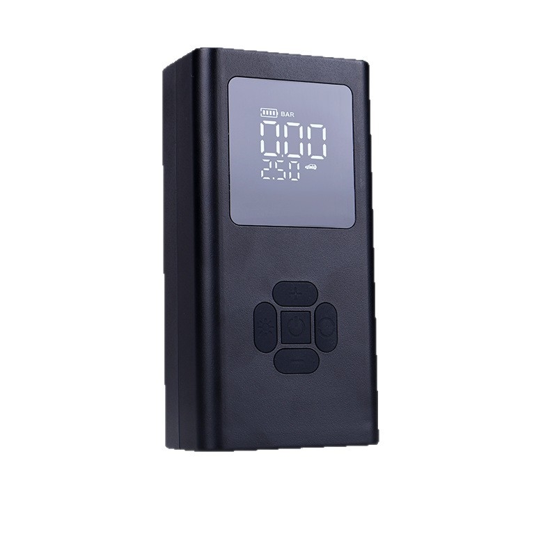 Φορητή USB αντλία φούσκωσης ελαστικών, 12V τροφοδοσία, διπλού κυλίνδρου, 30 L/min ροή αέρα, ψηφιακή οθόνη LCD