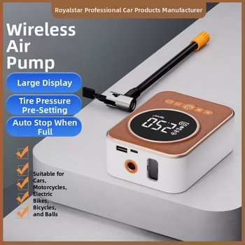 Αντλία αέρα για αυτοκίνητο και μοτοσικλέτα – ασύρματη επείγουσα αντλία με ψηφιακή οθόνη, 12V, 80W, ροή αέρα 35 L/min, εξαιρετικά γρήγορο φούσκωμα