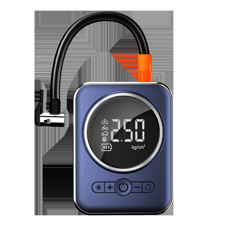 Αντλία αέρα για αυτοκίνητο και μοτοσικλέτα – ασύρματη επείγουσα αντλία με ψηφιακή οθόνη, 12V, 80W, ροή αέρα 35 L/min, εξαιρετικά γρήγορο φούσκωμα