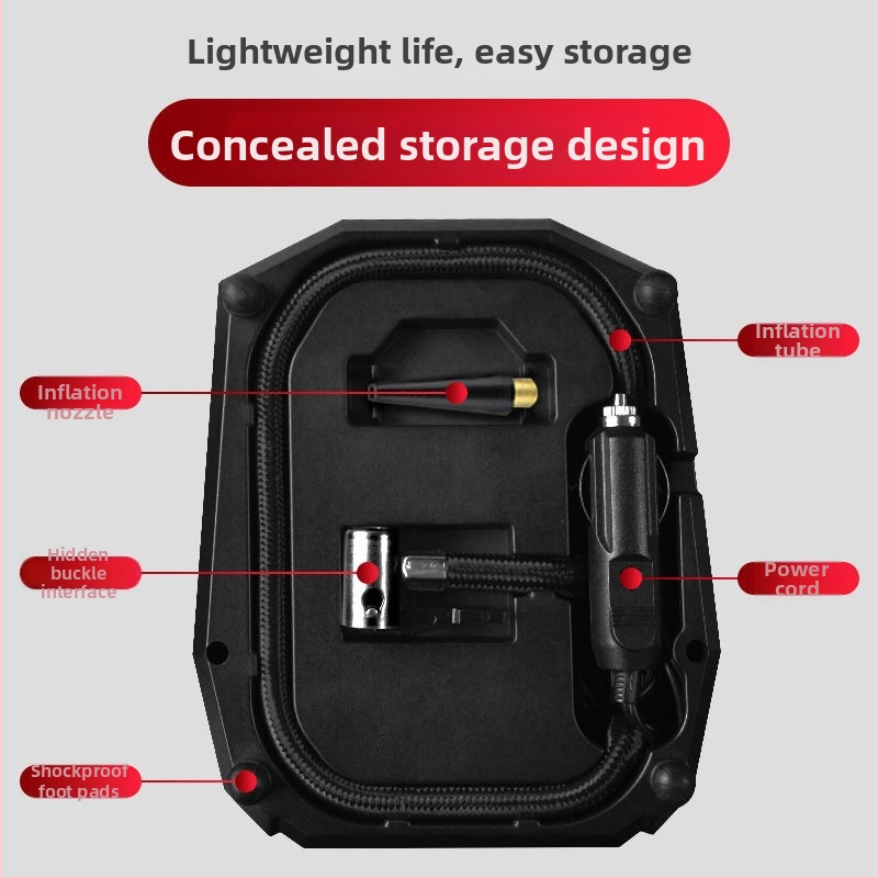 Αντλία αέρα αυτοκινήτου με ψηφιακή οθόνη και μετρητή πίεσης ελαστικών – 12V, 120W, καλώδιο 3,6 m, 35 L/min