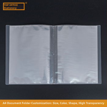 Topface Caiet informativ, material plastic, capacitate mare, dosar PP transparent cu finisaj mat pentru partituri și depozitare