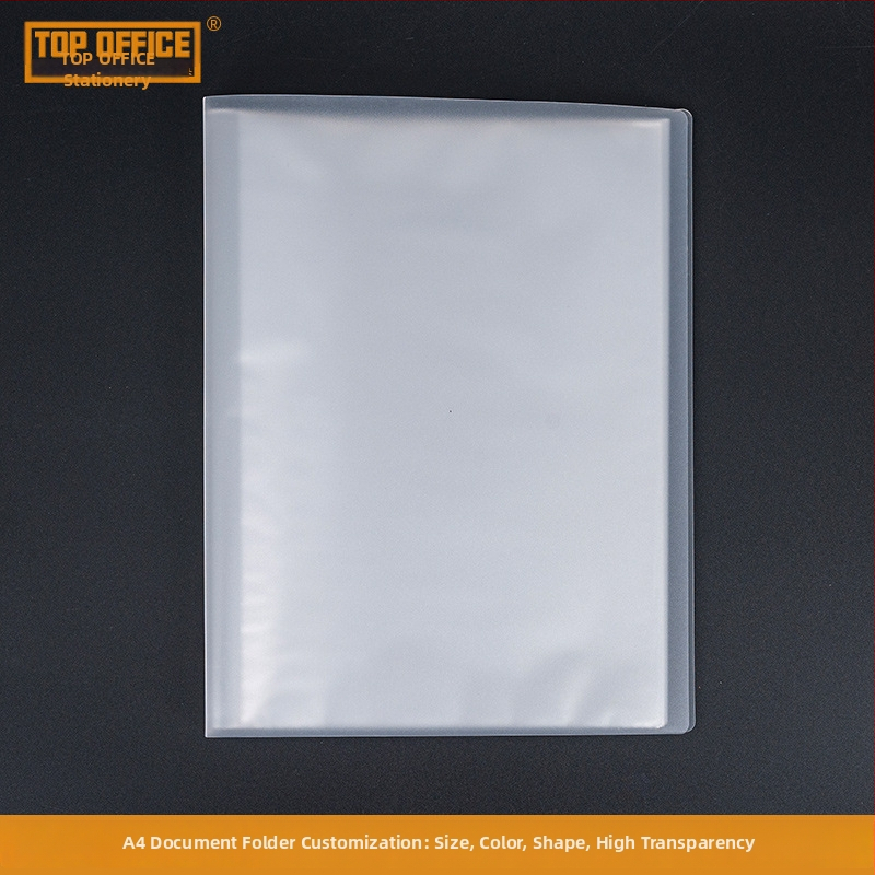 Topface Caiet informativ, material plastic, capacitate mare, dosar PP transparent cu finisaj mat pentru partituri și depozitare