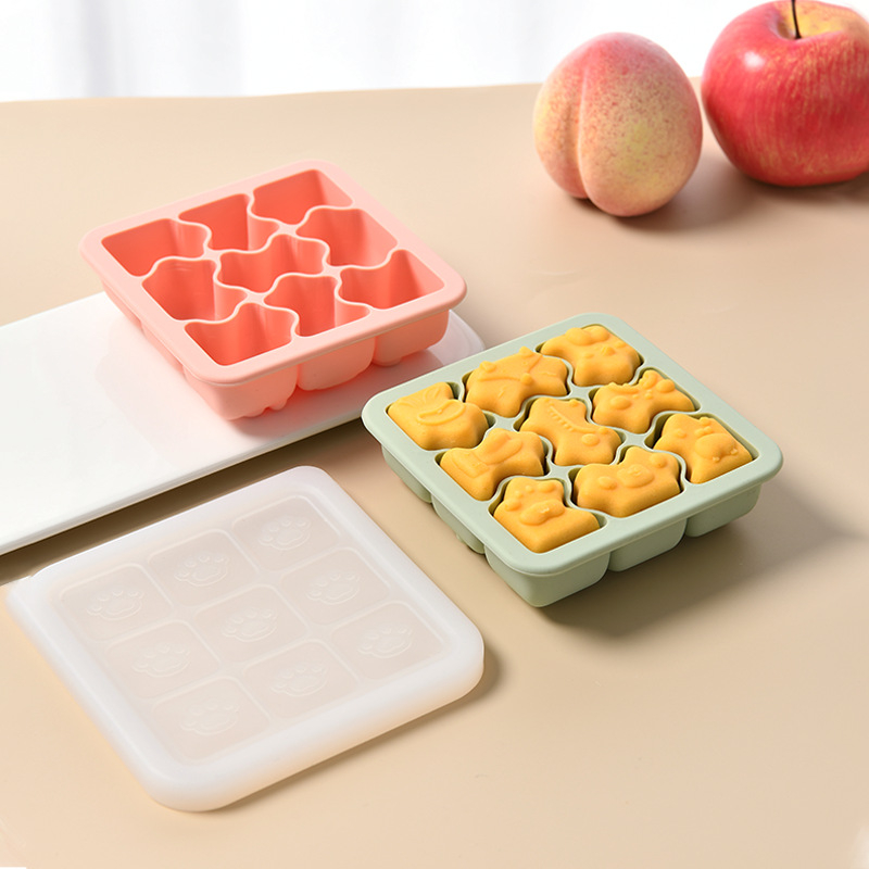 Силиконова форма за кекс с геометрични форми и дизайн на котешка лапка за бебешки десерти