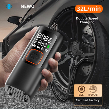 Ασύρματη αντλία αέρα αυτοκινήτου με 19 κυλίνδρους, 80W, μπαταρία 7000mAh με φόρτιση USB-C, ροή 30 L/min, ψηφιακή οθόνη