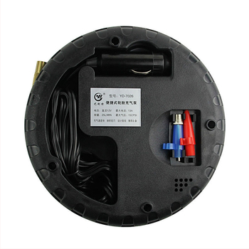 Ullet Yulite 7026 Φορητή αντλία αέρα αυτοκινήτου με μετρητή πίεσης ελαστικού, 12V, 100W, 25 L/min, 3,74 m καλώδιο, 0,9 kg