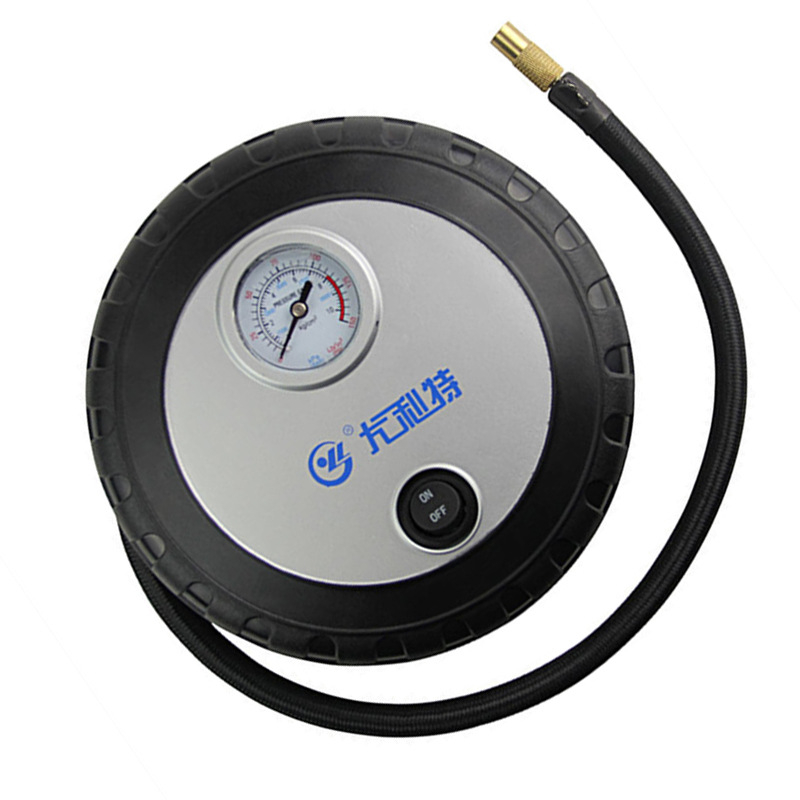 Ullet Yulite 7026 Φορητή αντλία αέρα αυτοκινήτου με μετρητή πίεσης ελαστικού, 12V, 100W, 25 L/min, 3,74 m καλώδιο, 0,9 kg