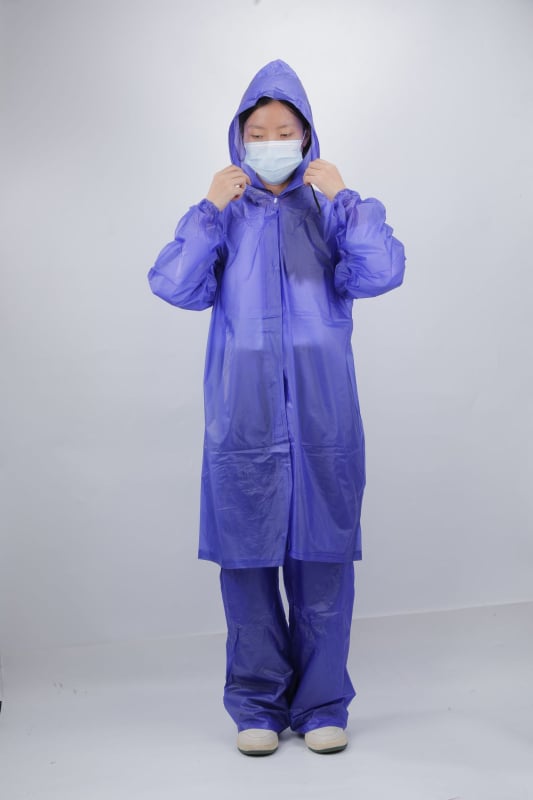 Πόντσο βροχής για ενήλικες από PVC, με επένδυση, παχύ, αδιάβροχο, ύφασμα 0,1–0,5 mm, κατάλληλο για υπαίθριες πεζοπορίες