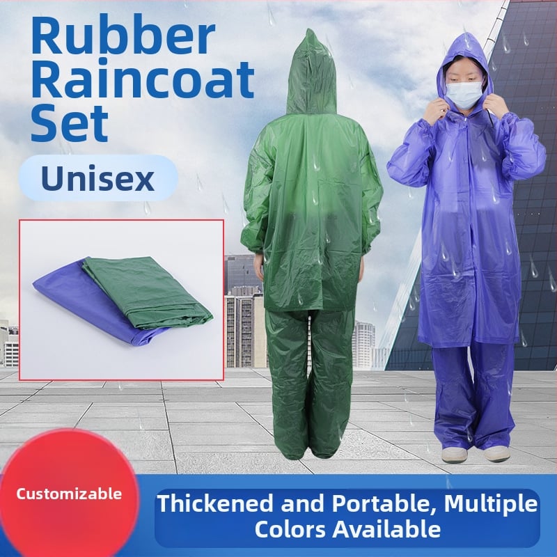 Πόντσο βροχής για ενήλικες από PVC, με επένδυση, παχύ, αδιάβροχο, ύφασμα 0,1–0,5 mm, κατάλληλο για υπαίθριες πεζοπορίες