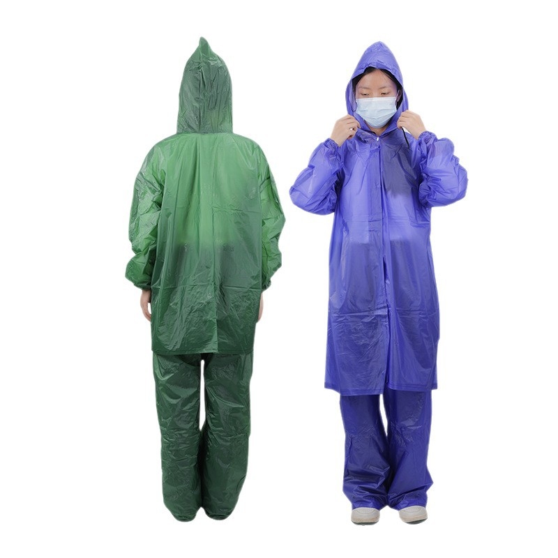 Πόντσο βροχής για ενήλικες από PVC, με επένδυση, παχύ, αδιάβροχο, ύφασμα 0,1–0,5 mm, κατάλληλο για υπαίθριες πεζοπορίες