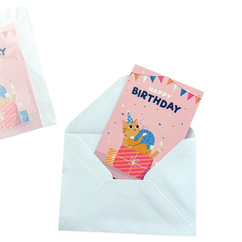 Carte de felicitare personalizată cu desen animat, 3D, pentru Ziua Profesorului – Minghong, imprimare