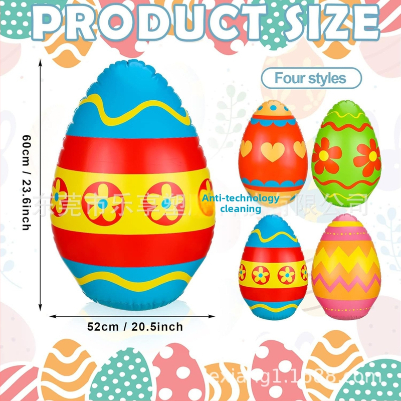 PVC napuhano Uskrsno jaje – viseća dekoracija za vanjsku upotrebu, s tiskanim logom, LX marka, uvezeno