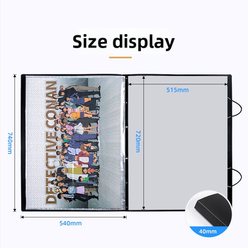 Carte de depozitare pentru puzzle, material PP, 12 pagini, grosime 1 mm, imprimare logo posibilă