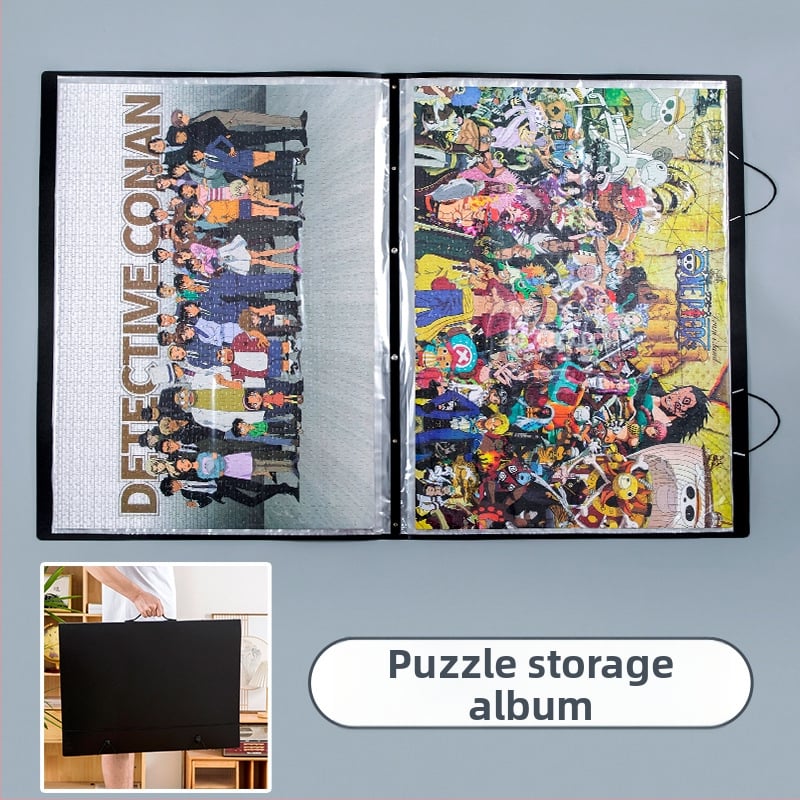 Carte de depozitare pentru puzzle, material PP, 12 pagini, grosime 1 mm, imprimare logo posibilă