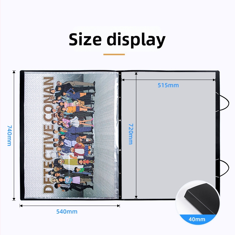 Carte de depozitare pentru puzzle, material PP, 12 pagini, grosime 1 mm, imprimare logo posibilă