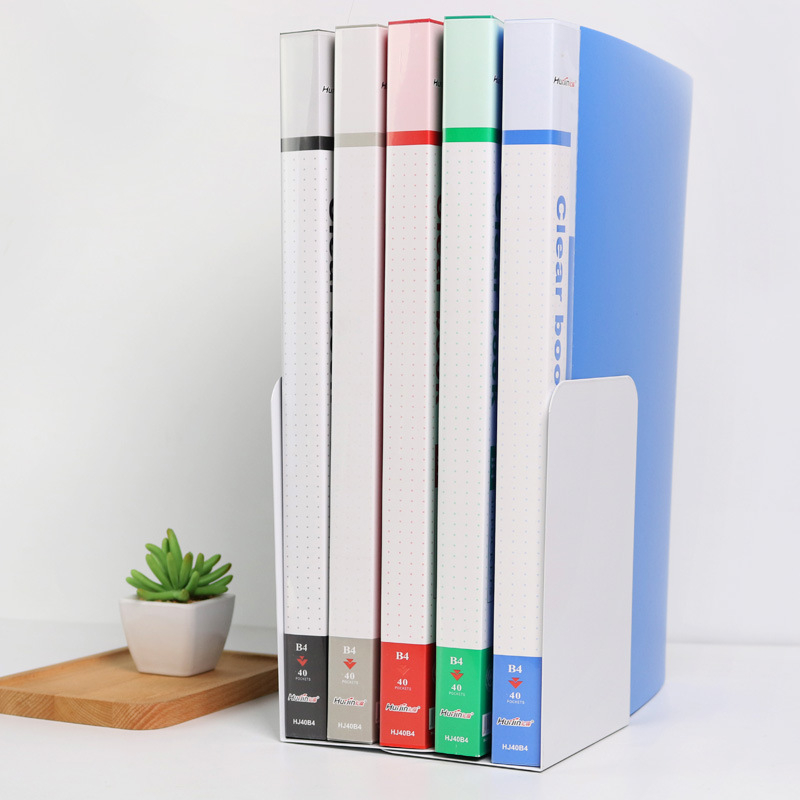 B4 Data Book, material PP, pagini cu inserții transparente, depozitare lucrări de artă, desene inginerești și partituri, opțiuni de pagini 10/20/30/40/60