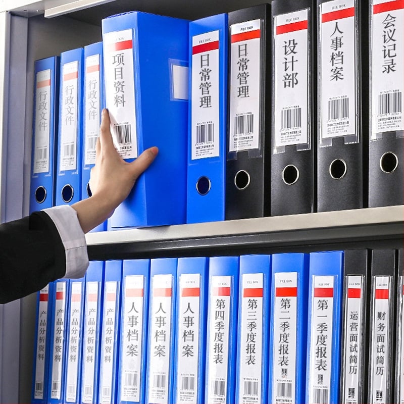 PP plastična kutija za dokumente, model QP55, marka Lidemei, debljina materijala 0,8 mm, širina stražnjeg dijela 20–75 mm