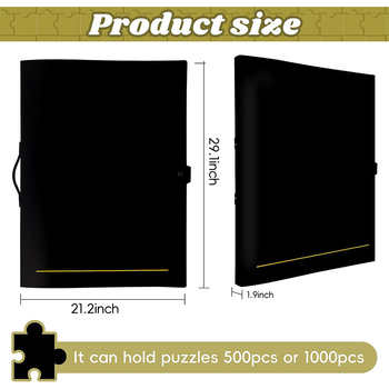 Folder de stocare puzzle A1/A2, dosar de documente îngroșat cu 20 buzunare, imprimare siglă disponibilă