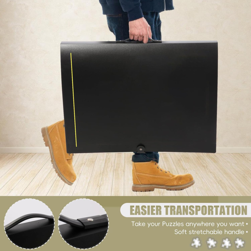 Folder de stocare puzzle A1/A2, dosar de documente îngroșat cu 20 buzunare, imprimare siglă disponibilă