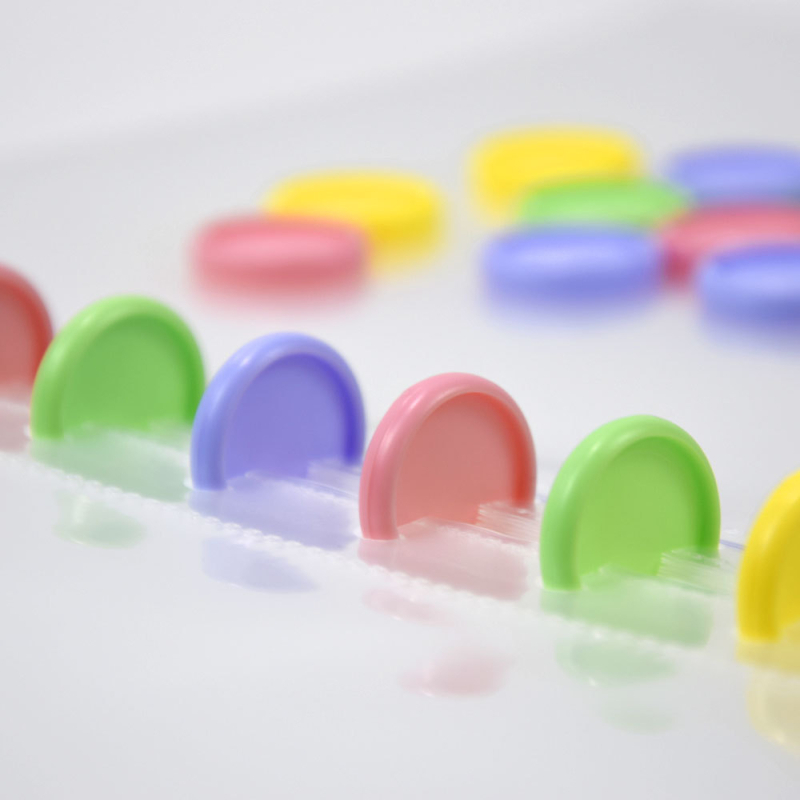 Fișier transparent PP pentru documente cu cataramă ciupercă; logo tipărit; personalizare disponibilă; grosime 0,1 mm