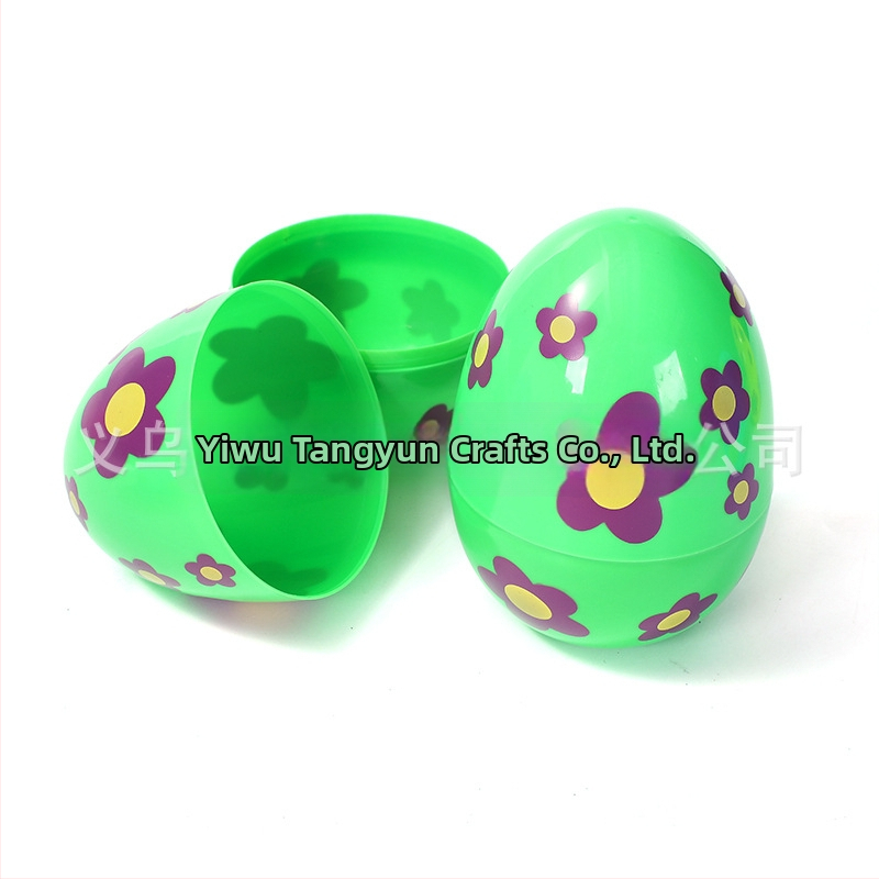 Uskrsno plastično jaje, otvoreno za punjenje, injekcijsko oblikovano, mogućnost ispisa loga