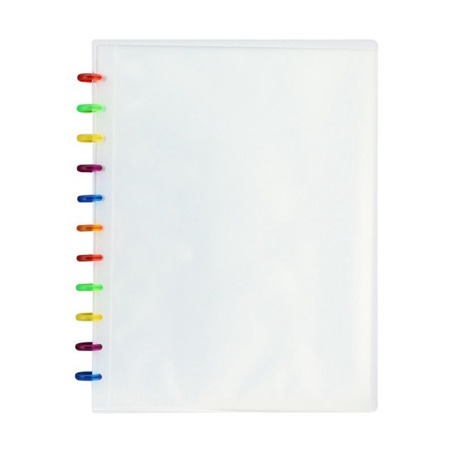 Mapă detașabilă pentru foi cu găuri Rainbow Mushroom Hole, material PP, grosime 10 cm, pentru certificate și depozitare de documente