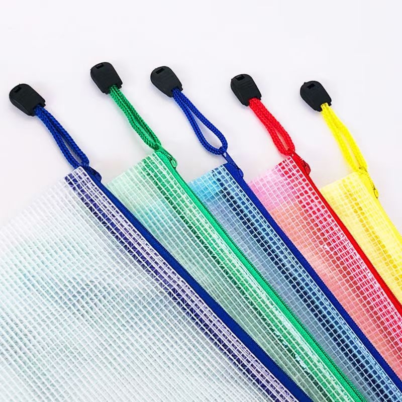 Hondurasie prozirna PVC mrežasta zip torba za dokumente