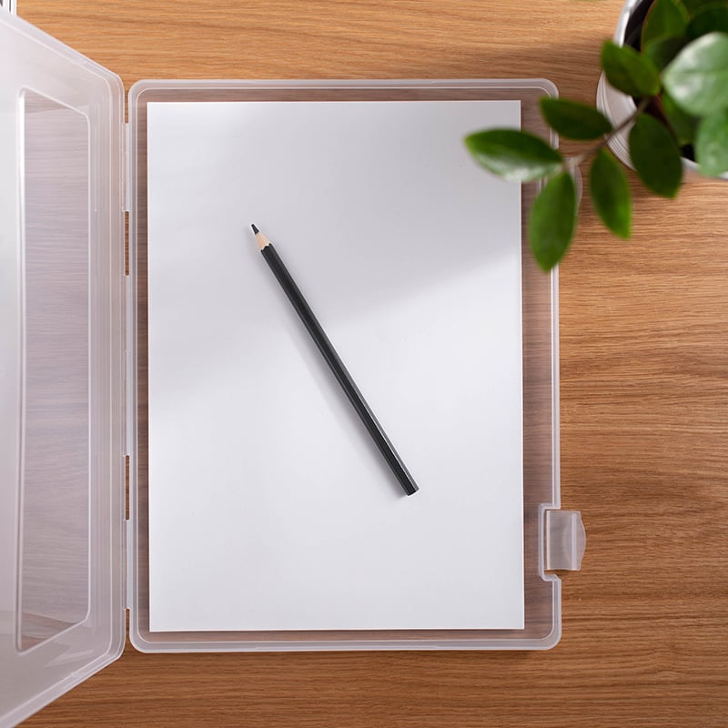 PP prozirna kutija za dokumente, plastična kutija za pohranu, model 1139, s otisnutim logom, debljina materijala 2, širina stražnjeg dijela 30