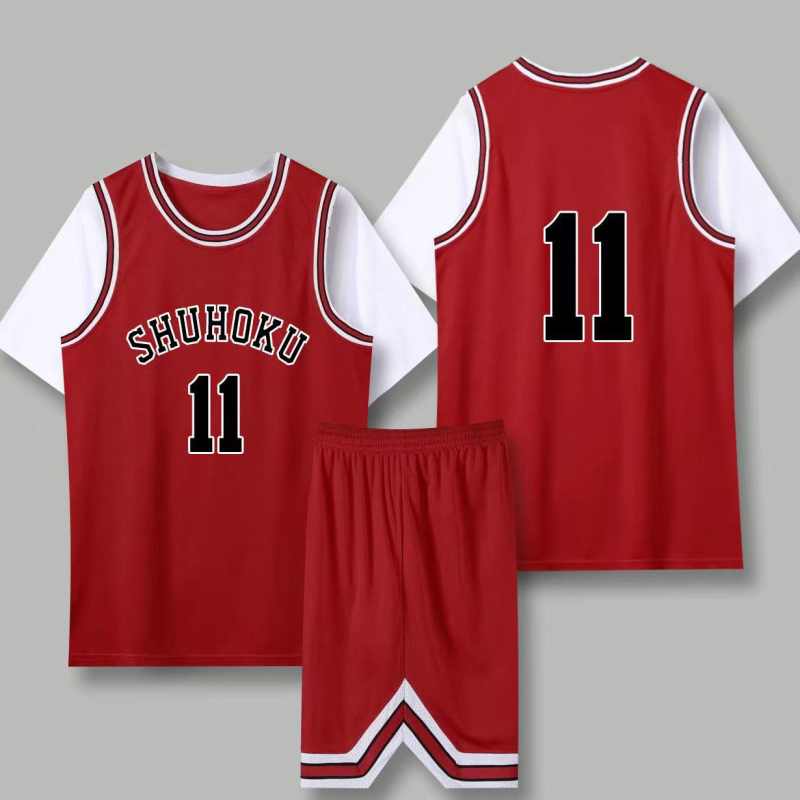 Slam Dunk košarkaški dres, unisex, kratkih rukava, broj 11 i broj 10, poliesterska smjesa
