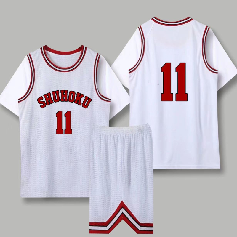 Slam Dunk košarkaški dres, unisex, kratkih rukava, broj 11 i broj 10, poliesterska smjesa