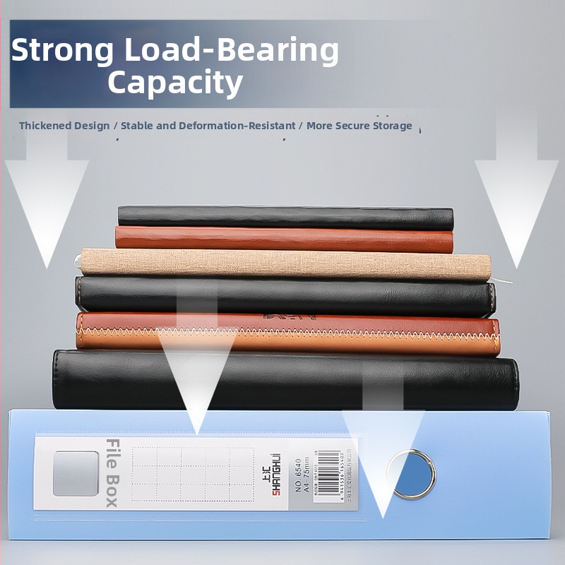 A4 plastična arhivska kutija za dokumente, PP materijal, sklopiva kutija sa S kukom i petljom, Youlejia, stražnja širina 50