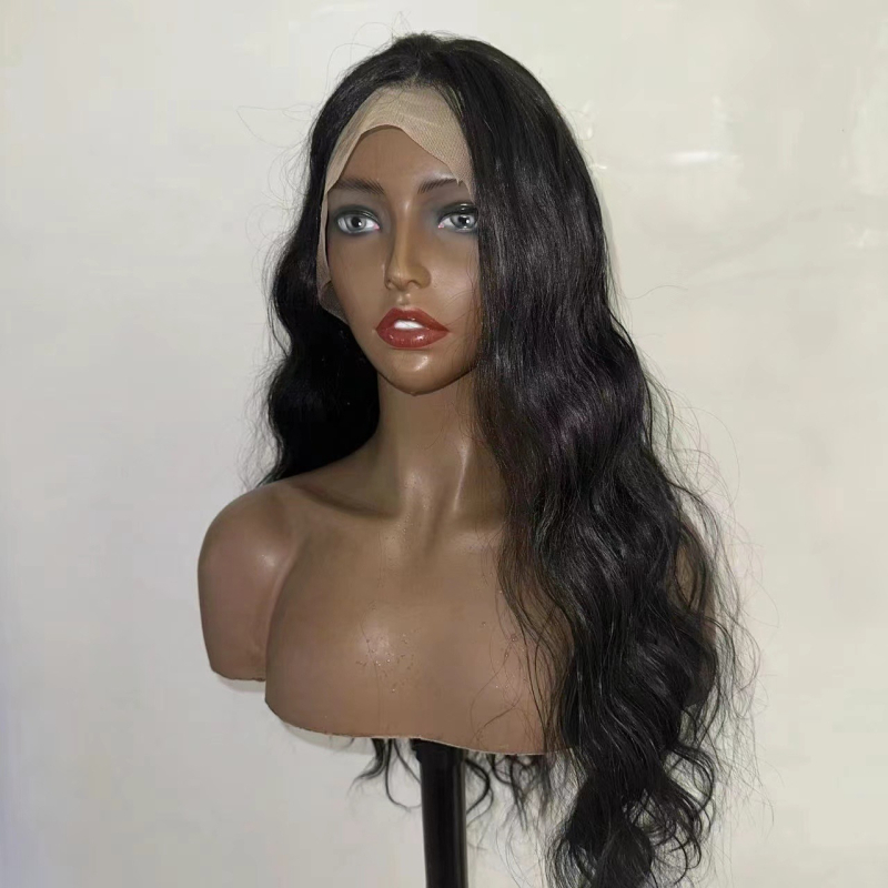 Perika s Lace Front za žene, duga kosa s dugim fringeom, model MR2430, može se trajno oblikovati ili bojiti