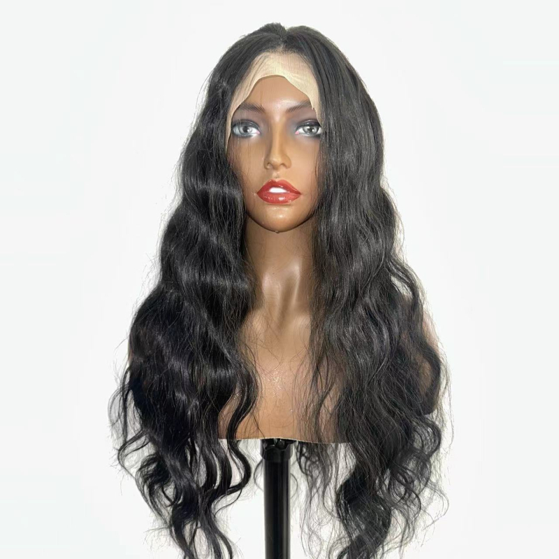 Perika s Lace Front za žene, duga kosa s dugim fringeom, model MR2430, može se trajno oblikovati ili bojiti