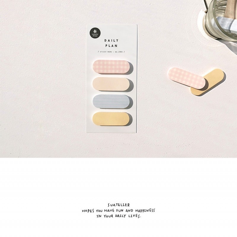 suatelier Стикер Бележки Набор — модерен минималистичен стил, хартия, 160 листа
