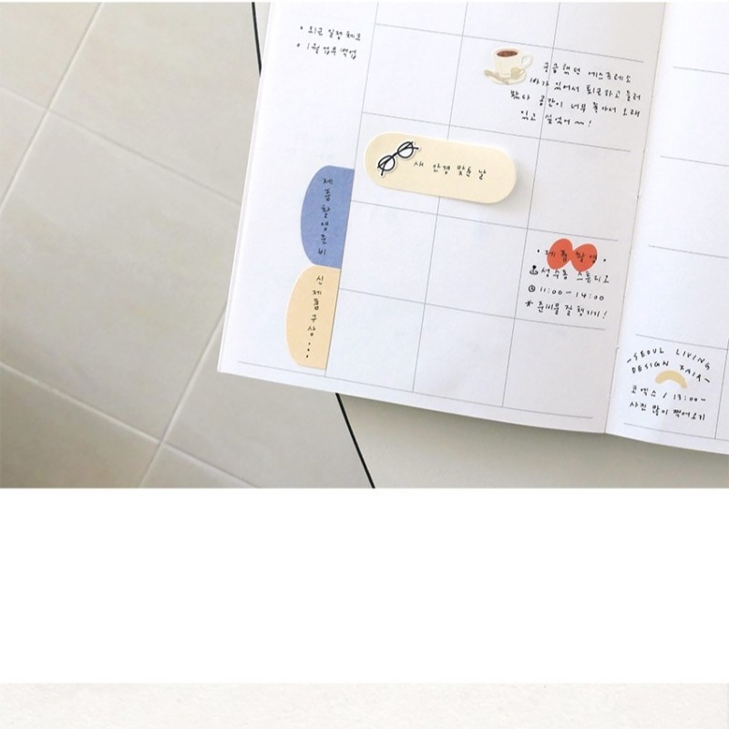 suatelier Стикер Бележки Набор — модерен минималистичен стил, хартия, 160 листа