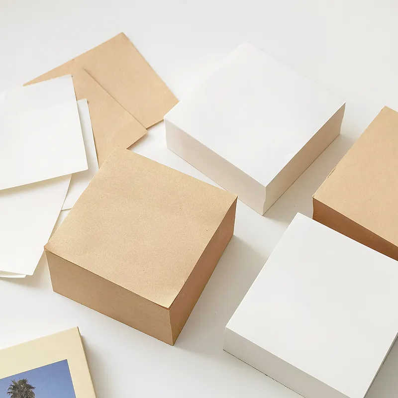 Muji-style τετράγωνο σημειωματάριο 400 σελίδων, με άδειο φύλλο σχεδίου, αποσπώμενες σελίδες σημειώσεων, υπέρ-παχύ