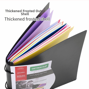 Mapă de documente cu clips de 3 găuri, detașabilă, PP material, stocare birou, clasificare documente, grosime placă 0,7 mm