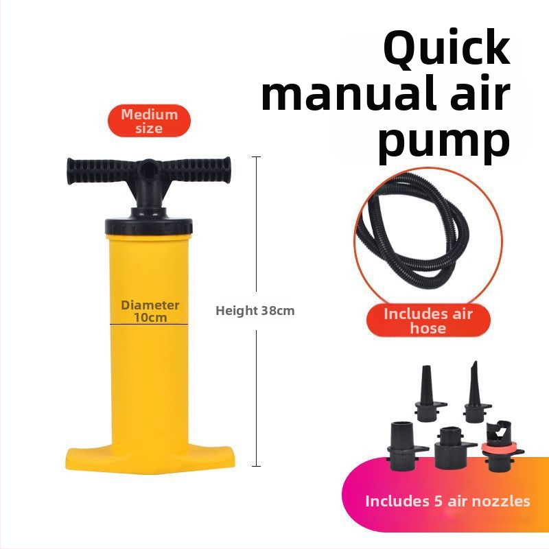 Ručna pumpa za zrak za nafukljive šatore, čamce i kajake, duljina 380 mm, maksimalni tlak 5 psi, plastično kućište